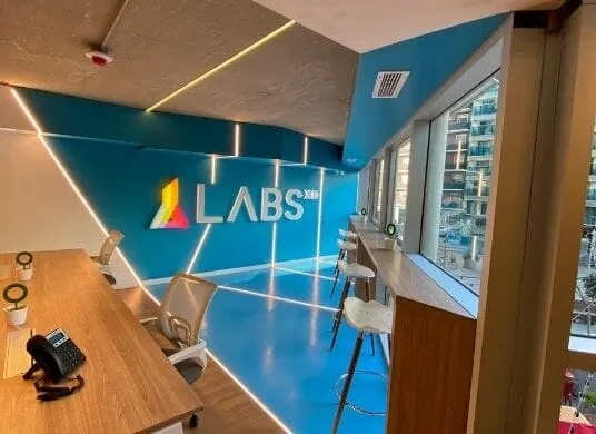 LABS.XD CABA, áreas comunes