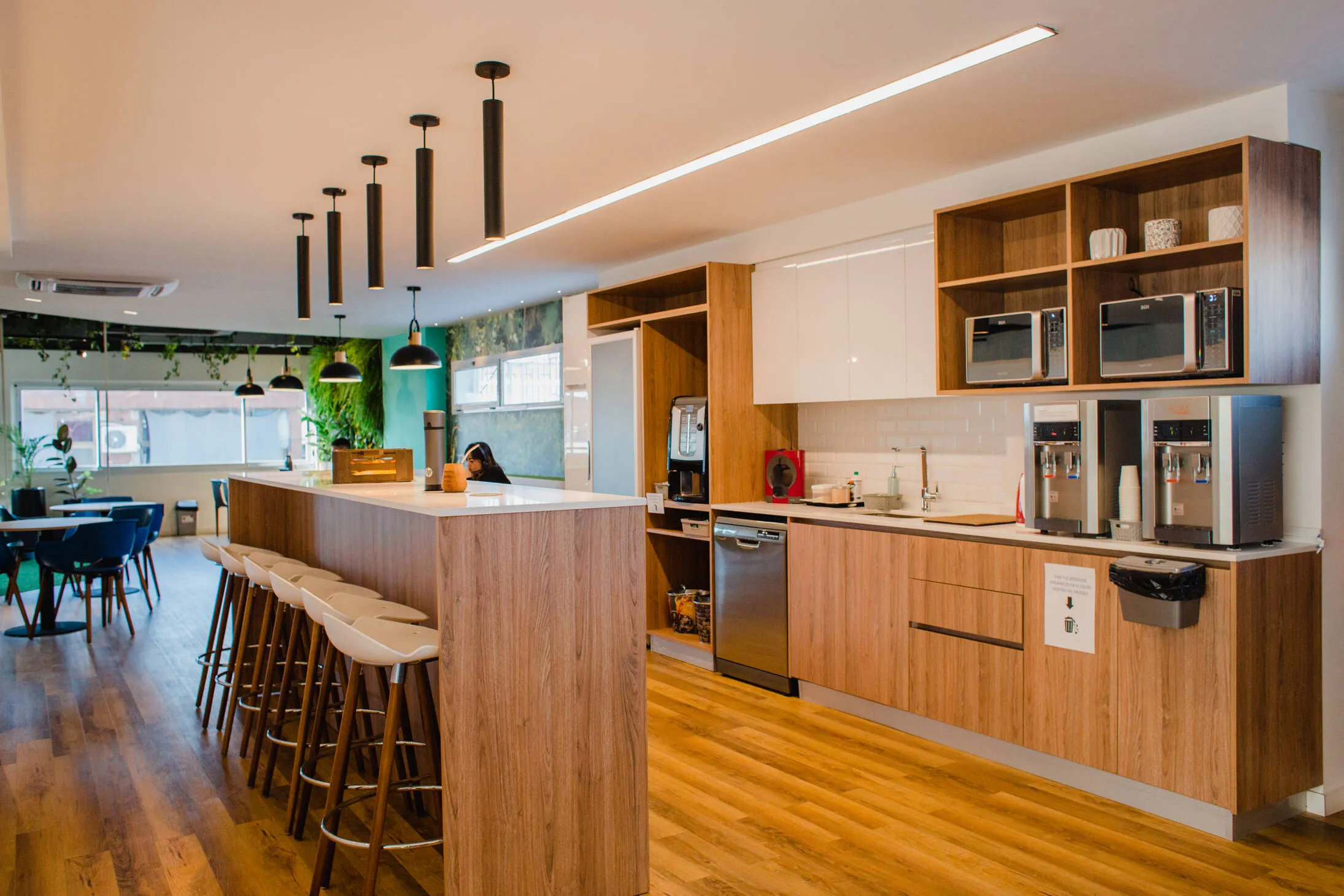 Coffee point corporativo diseñado por Aconif