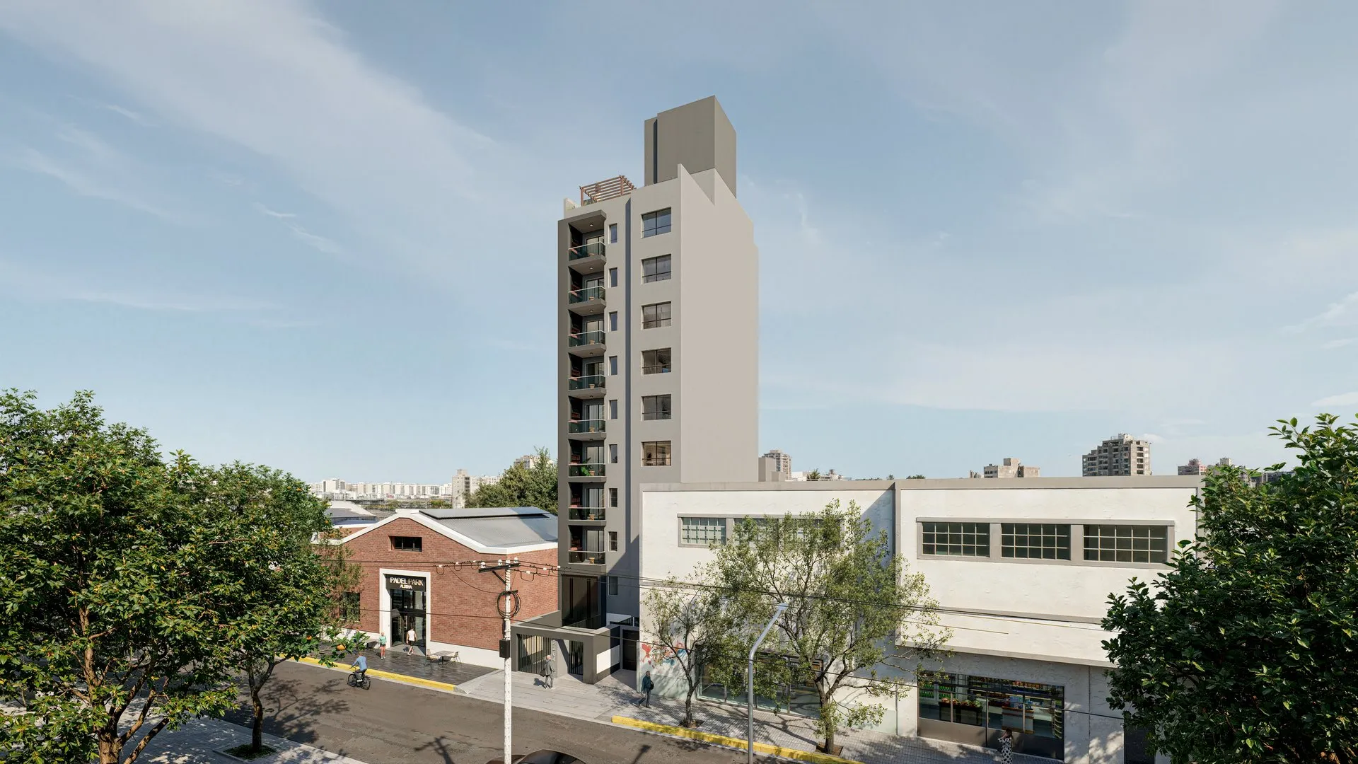 Vita Pallares, render fachada frontal