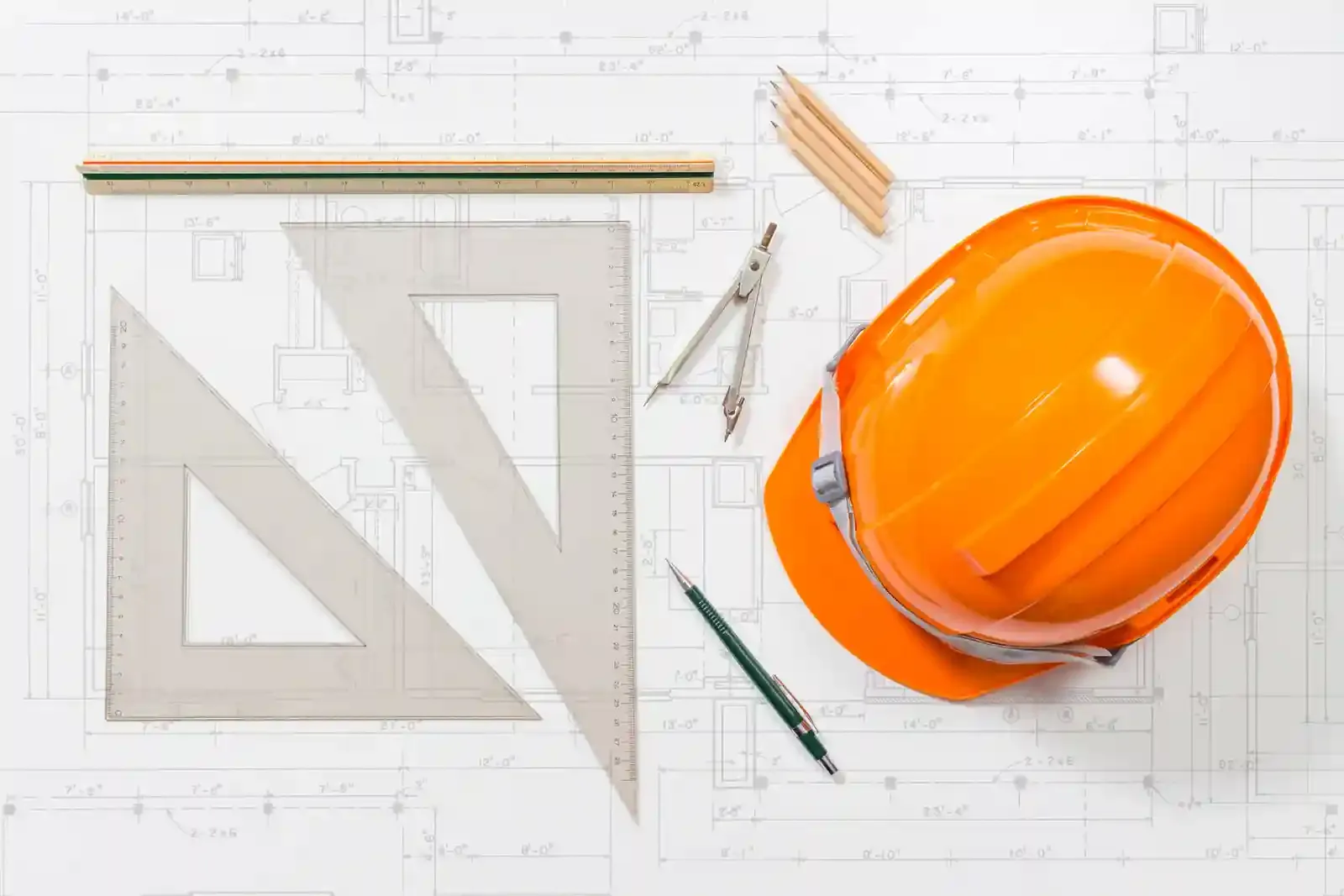 Planos de construcción y casco: la planificación de obra de una constructora