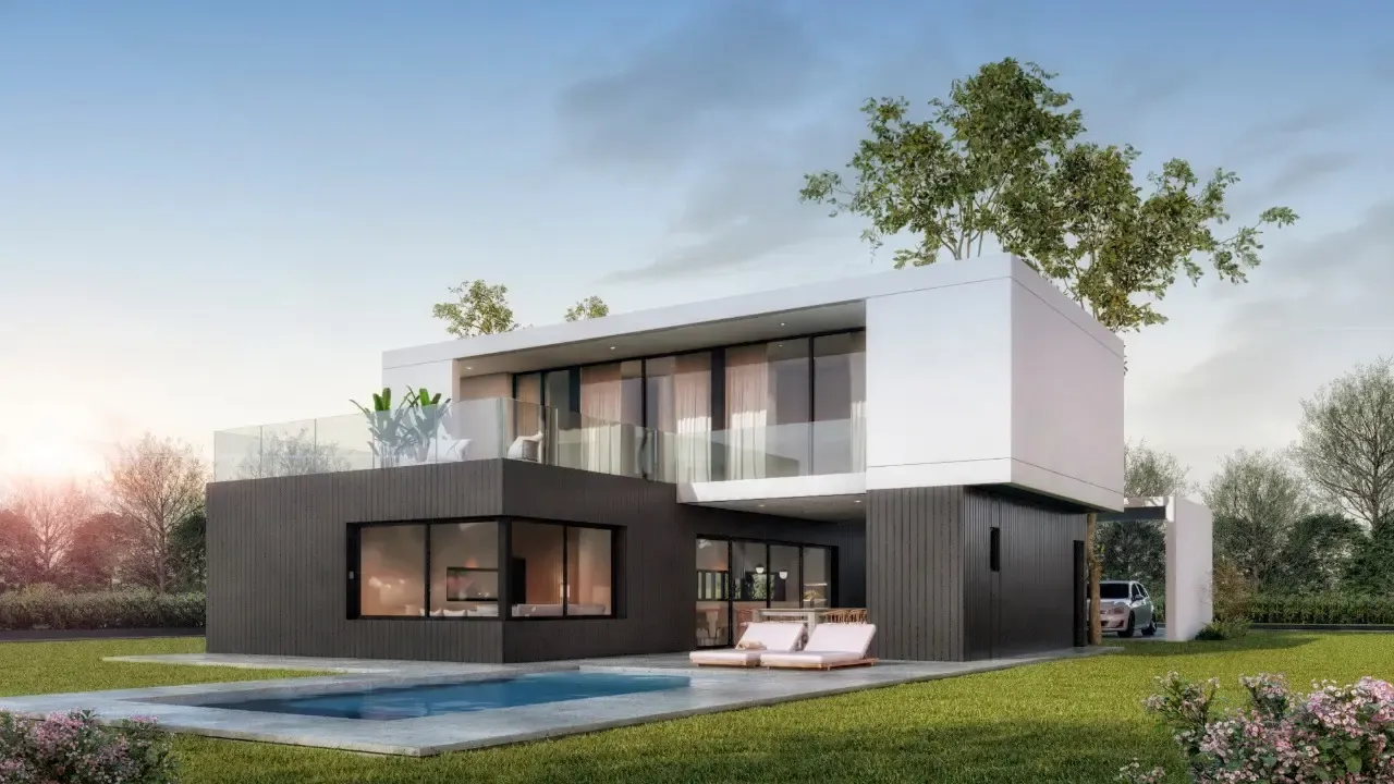 Fachada de RBQ 365, Barrio Privado El Rebenque
